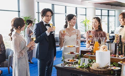 デザートビュッフェの追加も可能